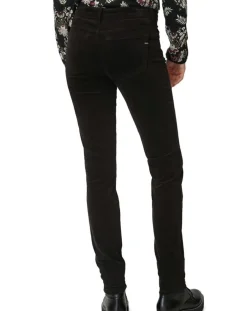 Pantalon slim en Velours lisse Alby noir-Marc O'Polo Outlet