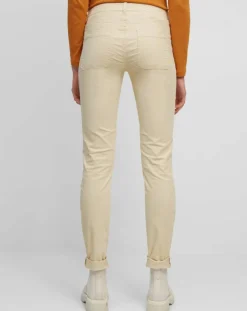 Pantalon Slim en Velours de coton bio Mavas écru-Marc O'Polo New