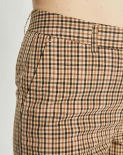Femme Scotch & Soda Pantalons^Pantalon Slim Fit à carreaux beige/marron
