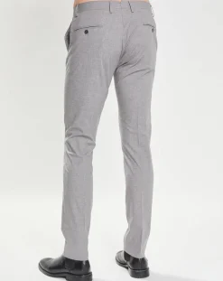 Pantalon Slim Fit imprimé micro Pied de Poule gris-Hackett London Online