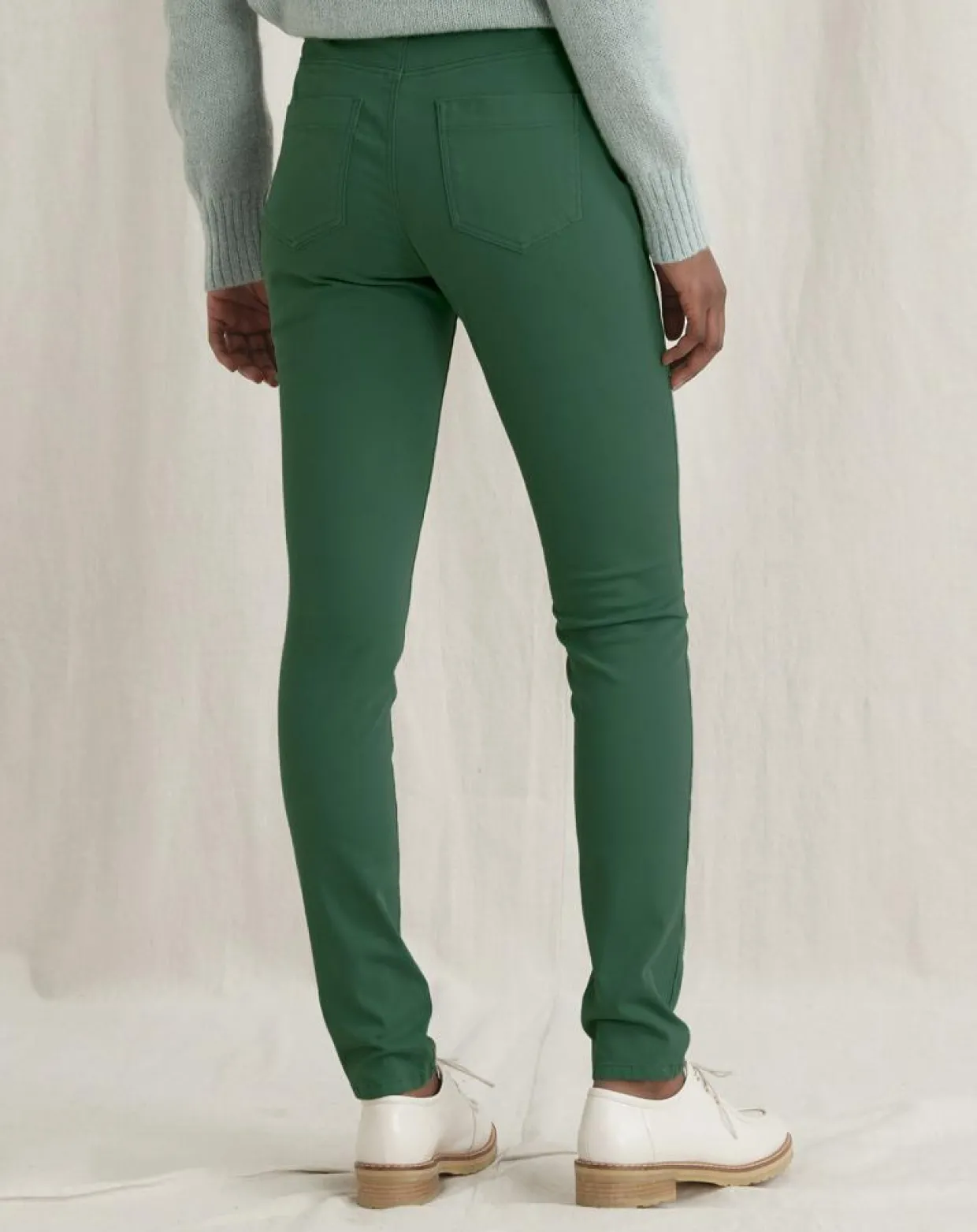 Pantalon slim 7/8ème Sacha vert-Cyrillus Clearance