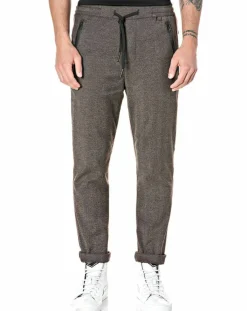 Pantalon Slim Smart Business imprimé chevrons marron-Replay