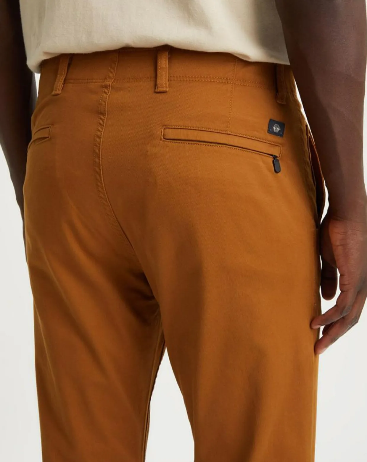 Pantalon Smart 360 Flex Alpha Slim marron clair-Dockers Hot
