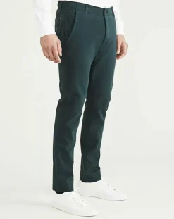 Pantalon Smart 360 Flex Alpha Skinn vert foncé-Dockers Best