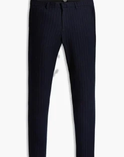 Pantalon Smart 360 Flex Trouser Slim Fit à rayures bleu foncé-Dockers Online