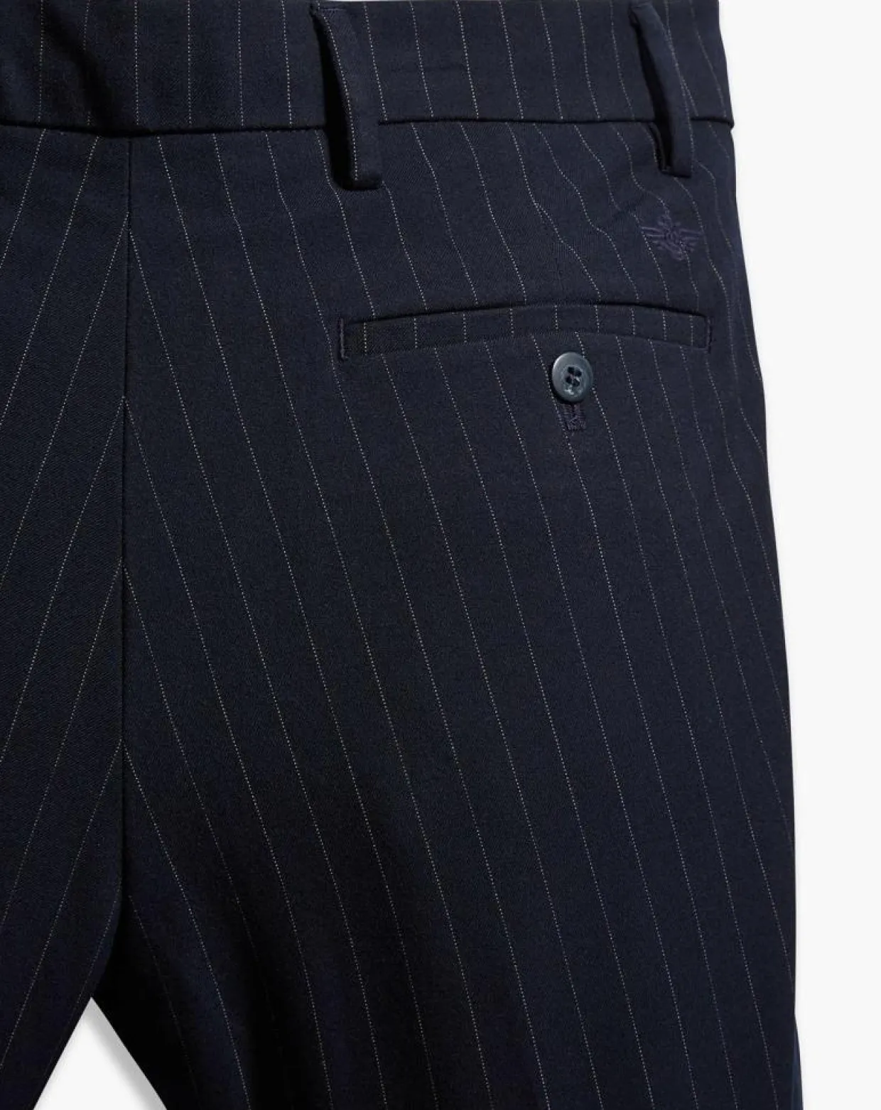 Pantalon Smart 360 Flex Trouser Slim Fit à rayures bleu foncé-Dockers Online
