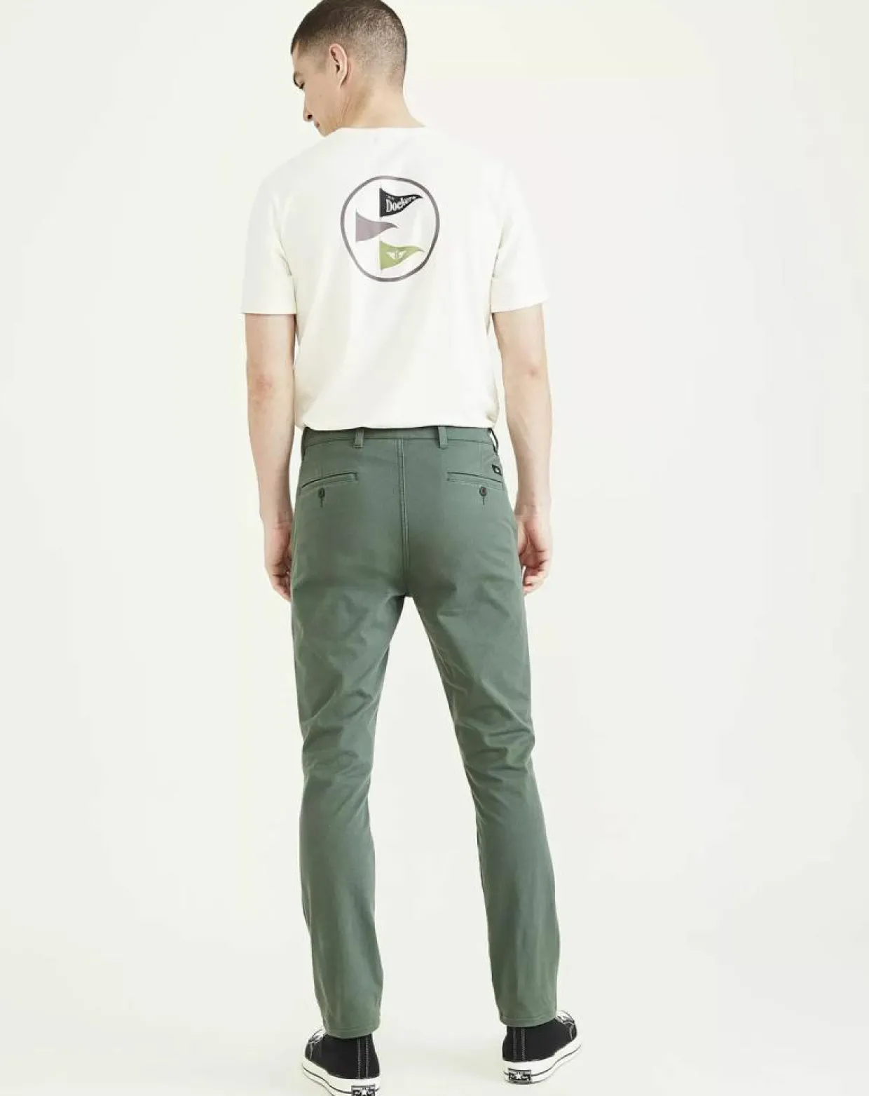 Pantalon Smart Supreme Flex Skinny vert moyen-Dockers Online