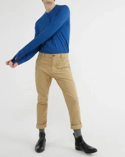 Pantalon Straight Stretch Krandy beige-Quiksilver New