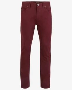 Pantalon stretch droit 5 poches bordeaux-Marc O'Polo Online