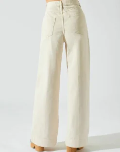 Pantalon Summer Denim crème-Manoush Clearance
