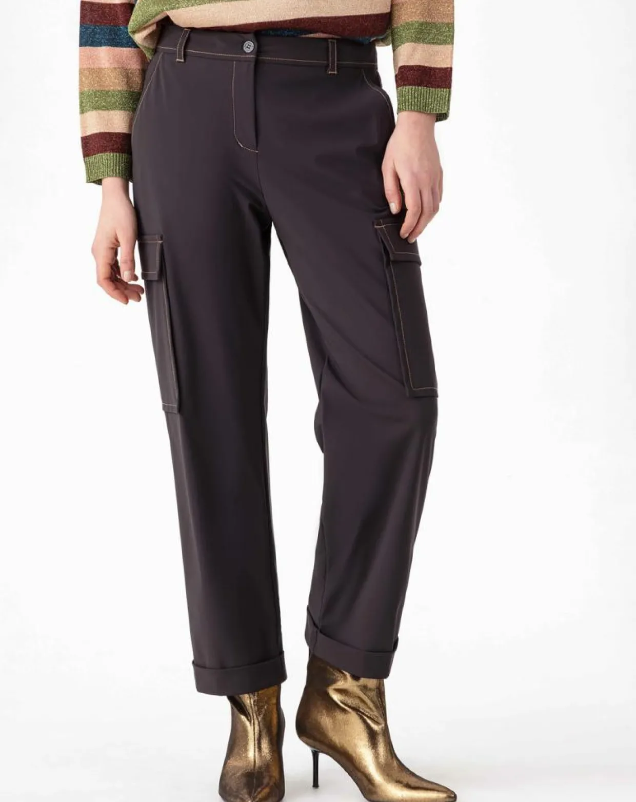 Femme Indies Pantalons^Pantalon Victoire choco/beige