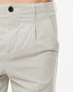 Pantalon Vitalien micro rayures blanc/bleu-Harris Wilson Clearance