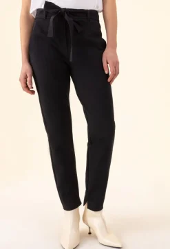 Femme Bleu Blanc Rouge Pantalons^Pantalon+Ceinture Gwen bleu