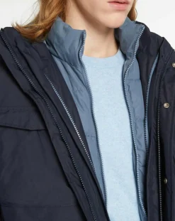 Homme Galeries Lafayette Manteaux^Parka à capuche 4 Poches 3en1 bleu marine