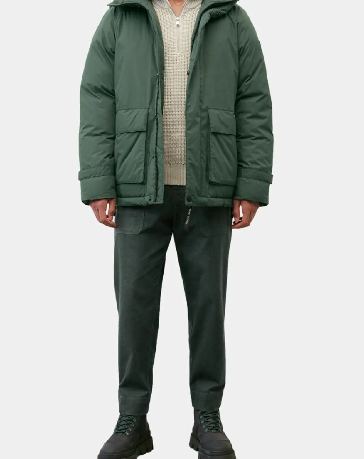 Parka à capuche Repreeve verte-Marc O'Polo Outlet