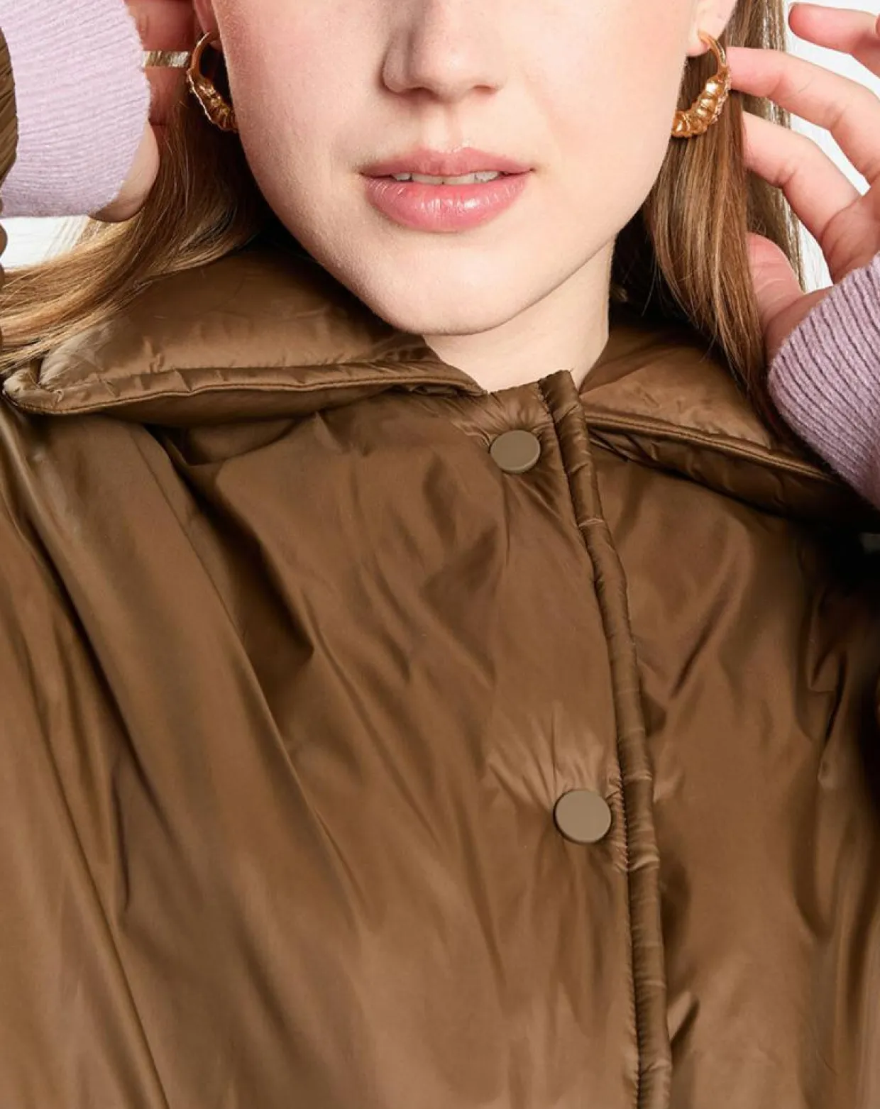 Parka boutons nylon marron-Marc O'Polo Sale