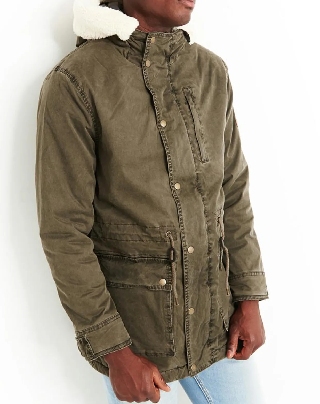 Homme Pepe Jeans Vestes, Blousons^Parka capuche Mitsio kaki