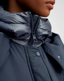Femme Marc O'Polo Manteaux^Parka courte et cintrée Thermore bleu marine