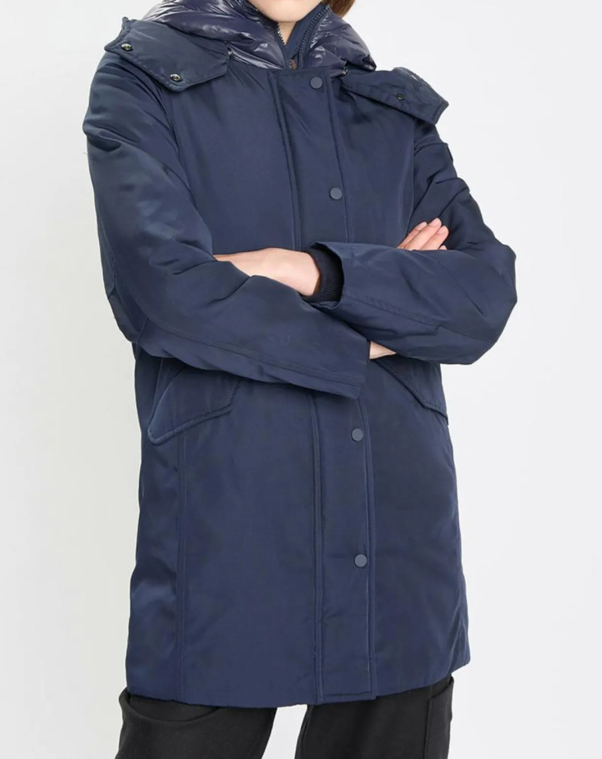 Femme Marc O'Polo Manteaux^Parka courte et cintrée Thermore bleu marine