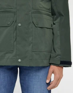 Homme Replay Manteaux^Parka courte Raptor Pocket verte