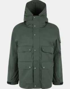 Homme Replay Manteaux^Parka courte Raptor Pocket verte
