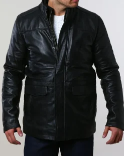 Parka en Cuir Aron noire-Chyston Online