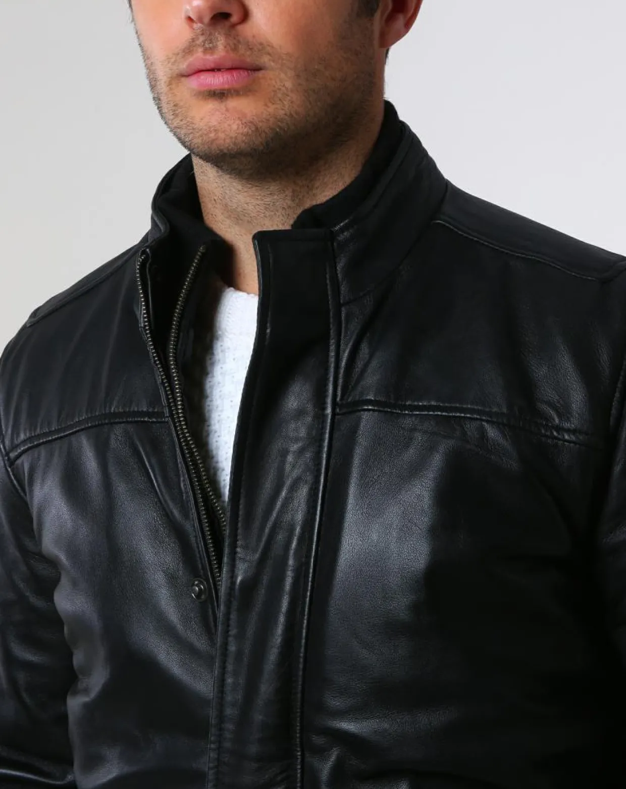 Parka en Cuir Aron noire-Chyston Online
