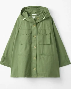 Parka Gr Poches Coton Bio Zip kaki-Marc O'Polo