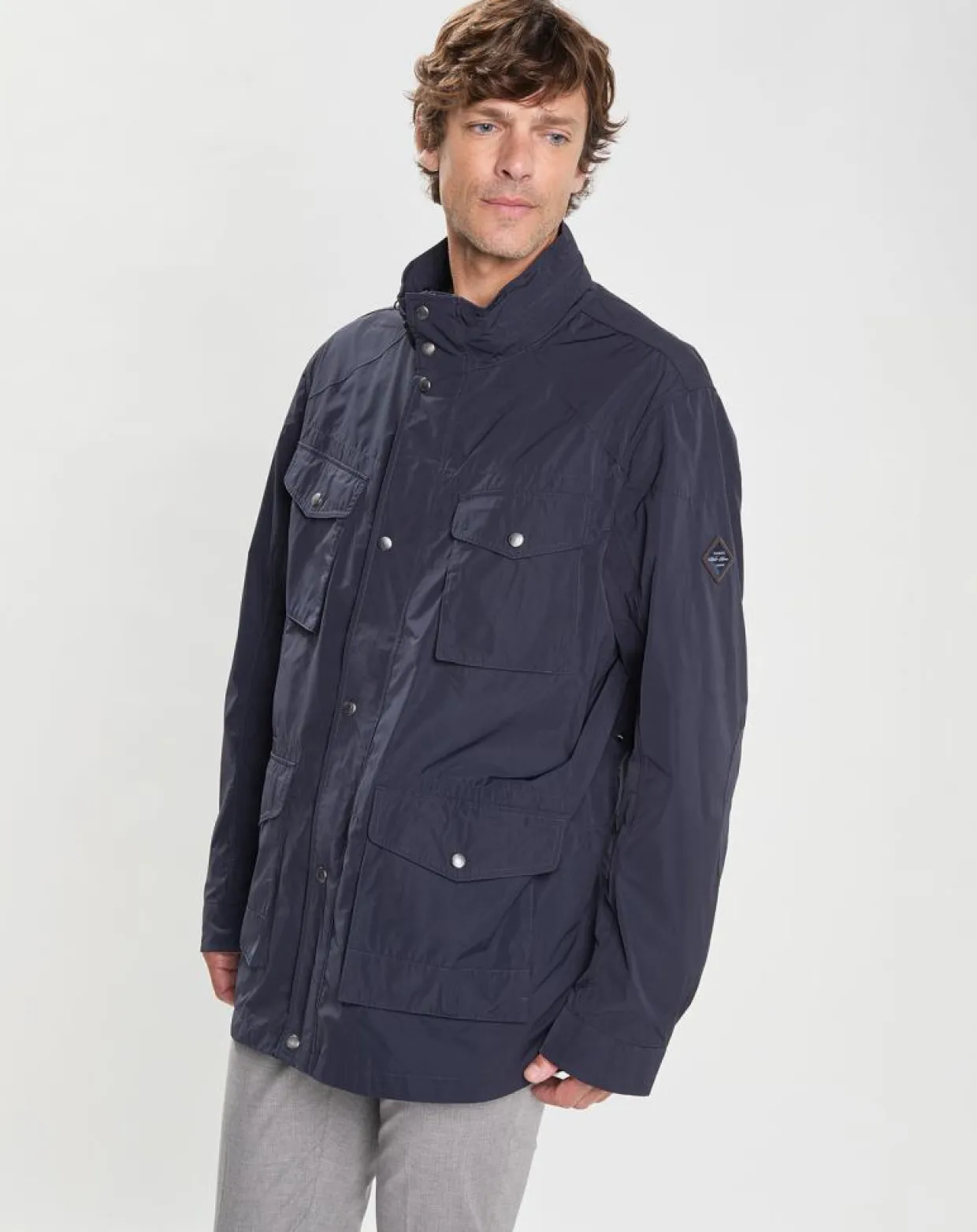 Homme Hackett London Manteaux^Parka imperméable Velo Speed bleu marine