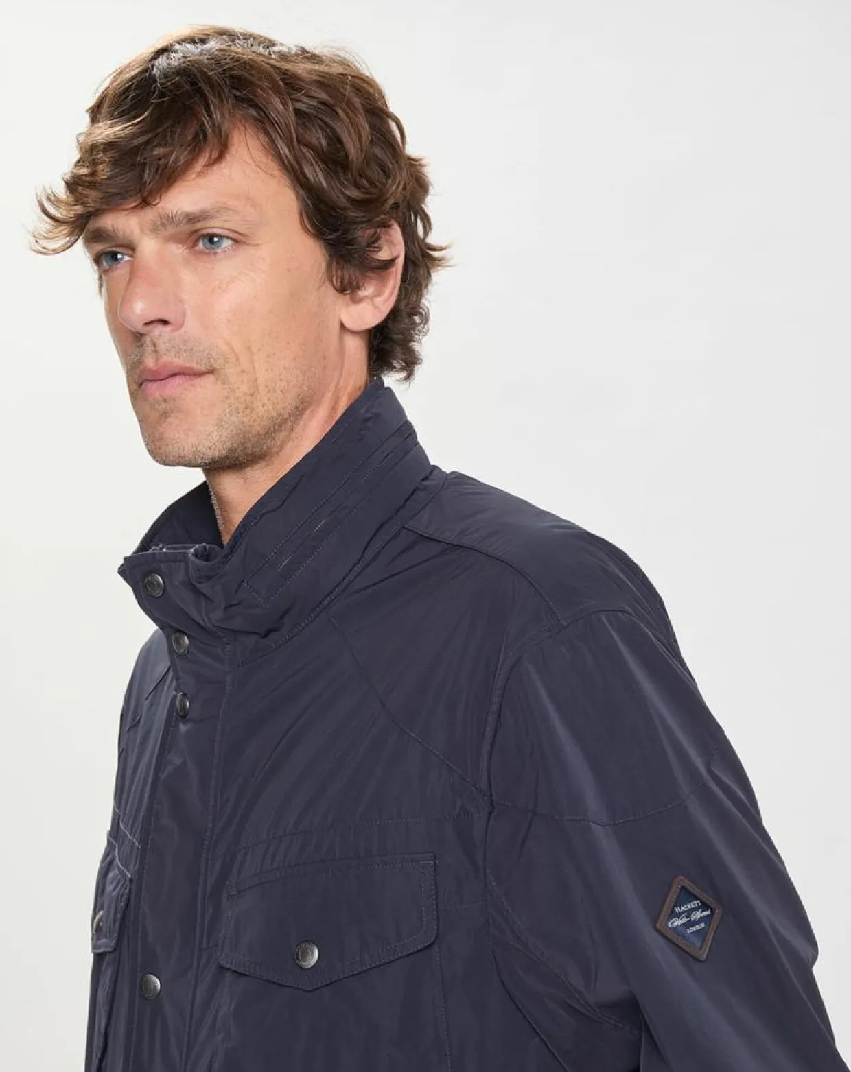Homme Hackett London Manteaux^Parka imperméable Velo Speed bleu marine