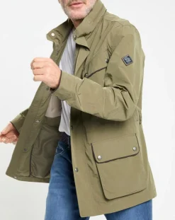 Parka imperméable vélo kaki-Hackett London New
