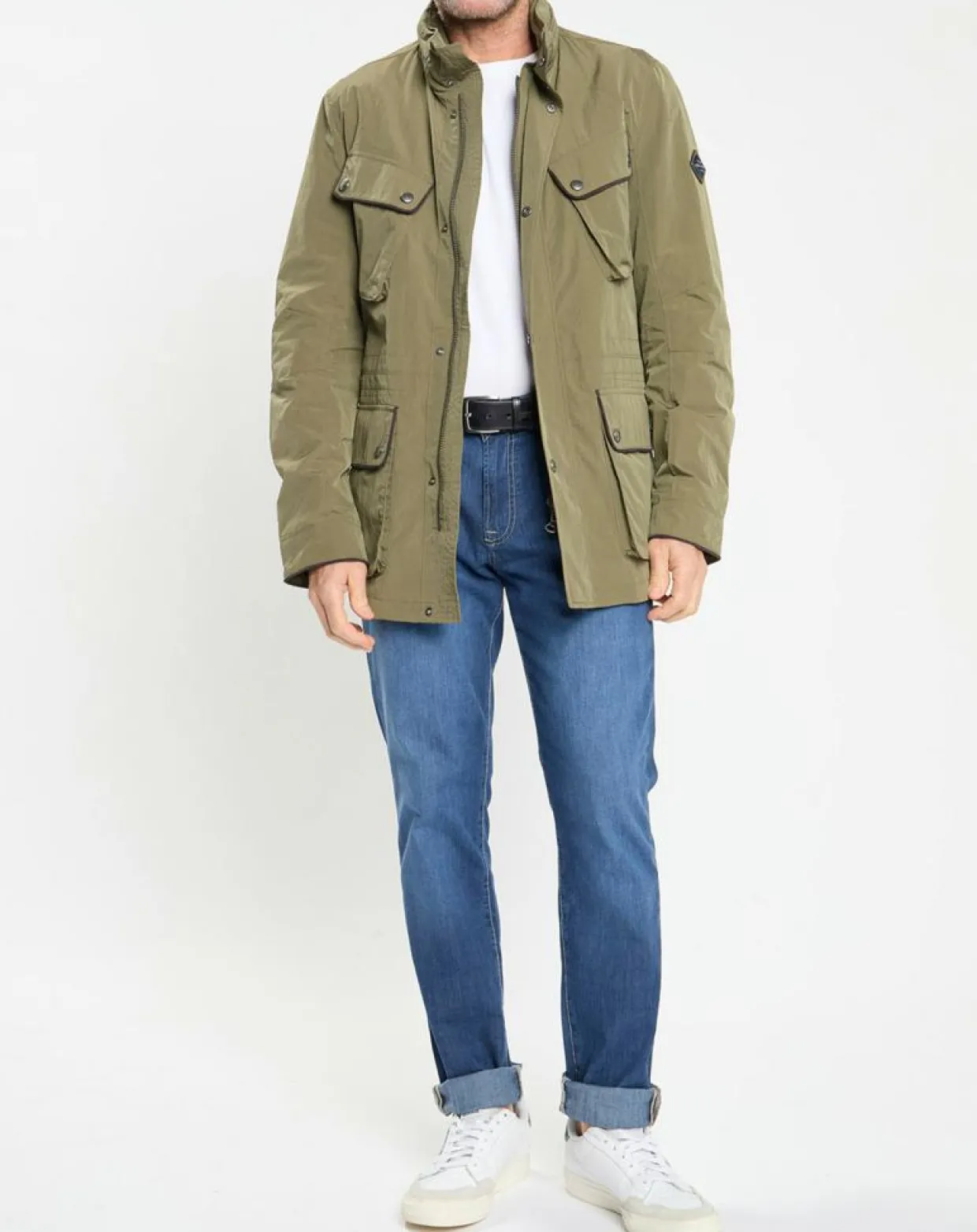 Parka imperméable vélo kaki-Hackett London New
