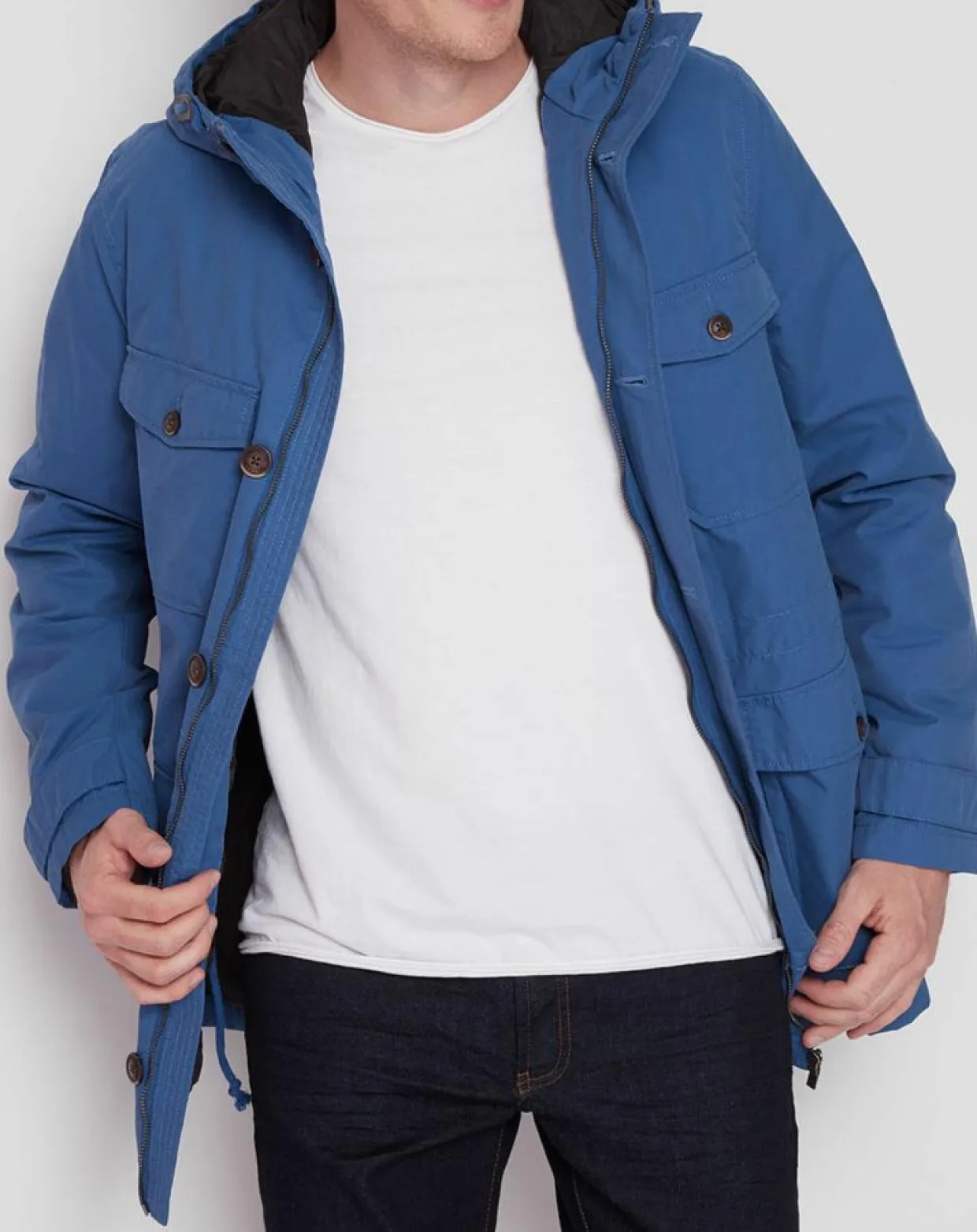 Homme Galeries Lafayette Manteaux^Parka Kerka bleue
