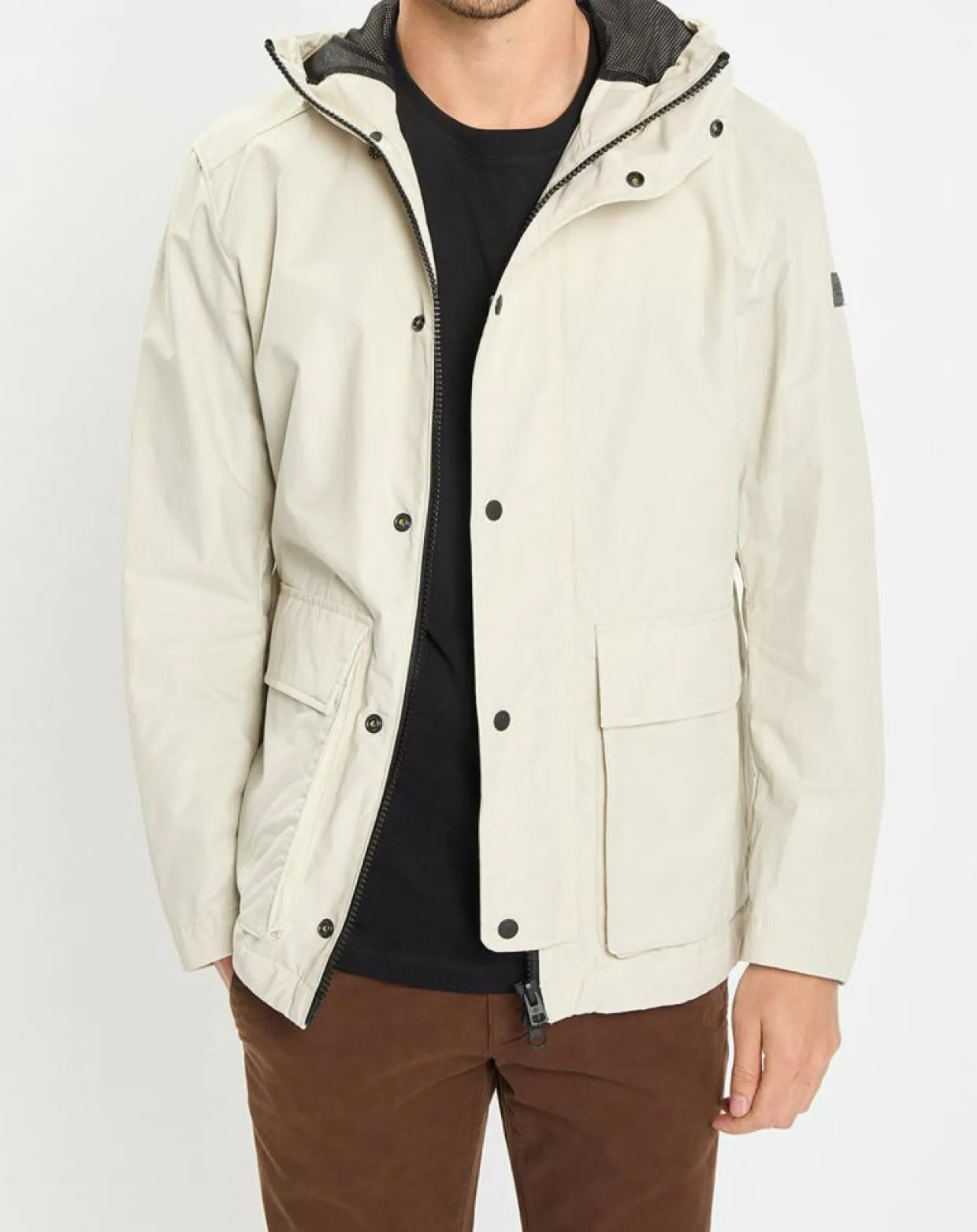 Parka Légère à Capuche Mesh écrue-Marc O'Polo Hot