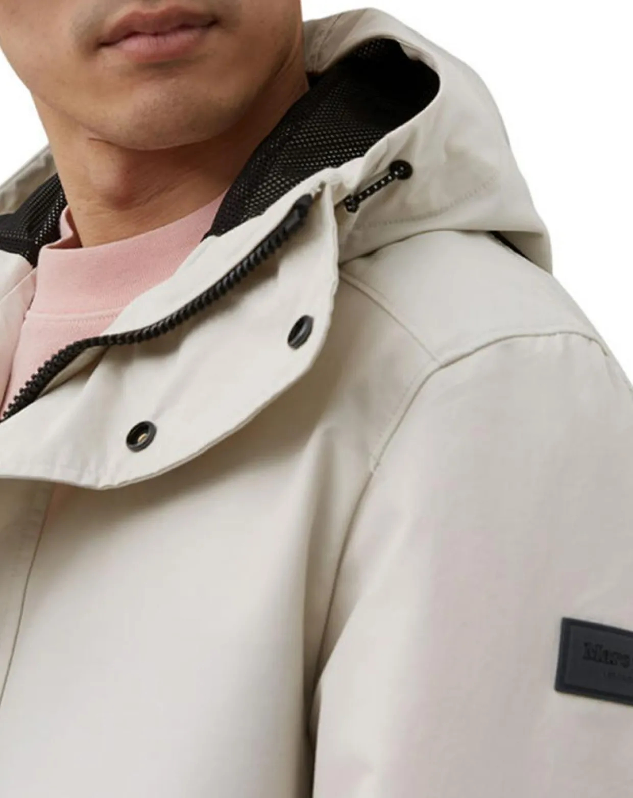 Parka Légère à Capuche Mesh écrue-Marc O'Polo Hot
