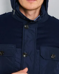 Homme Hackett London Manteaux^Parka légère Arbourfield bleu marine