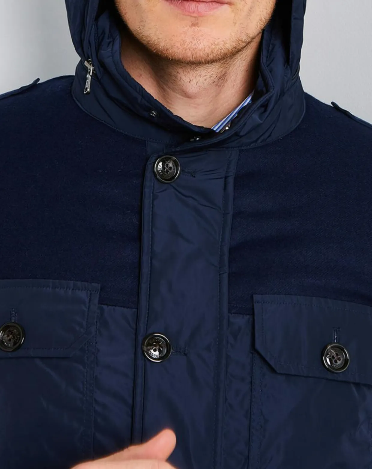 Homme Hackett London Manteaux^Parka légère Arbourfield bleu marine