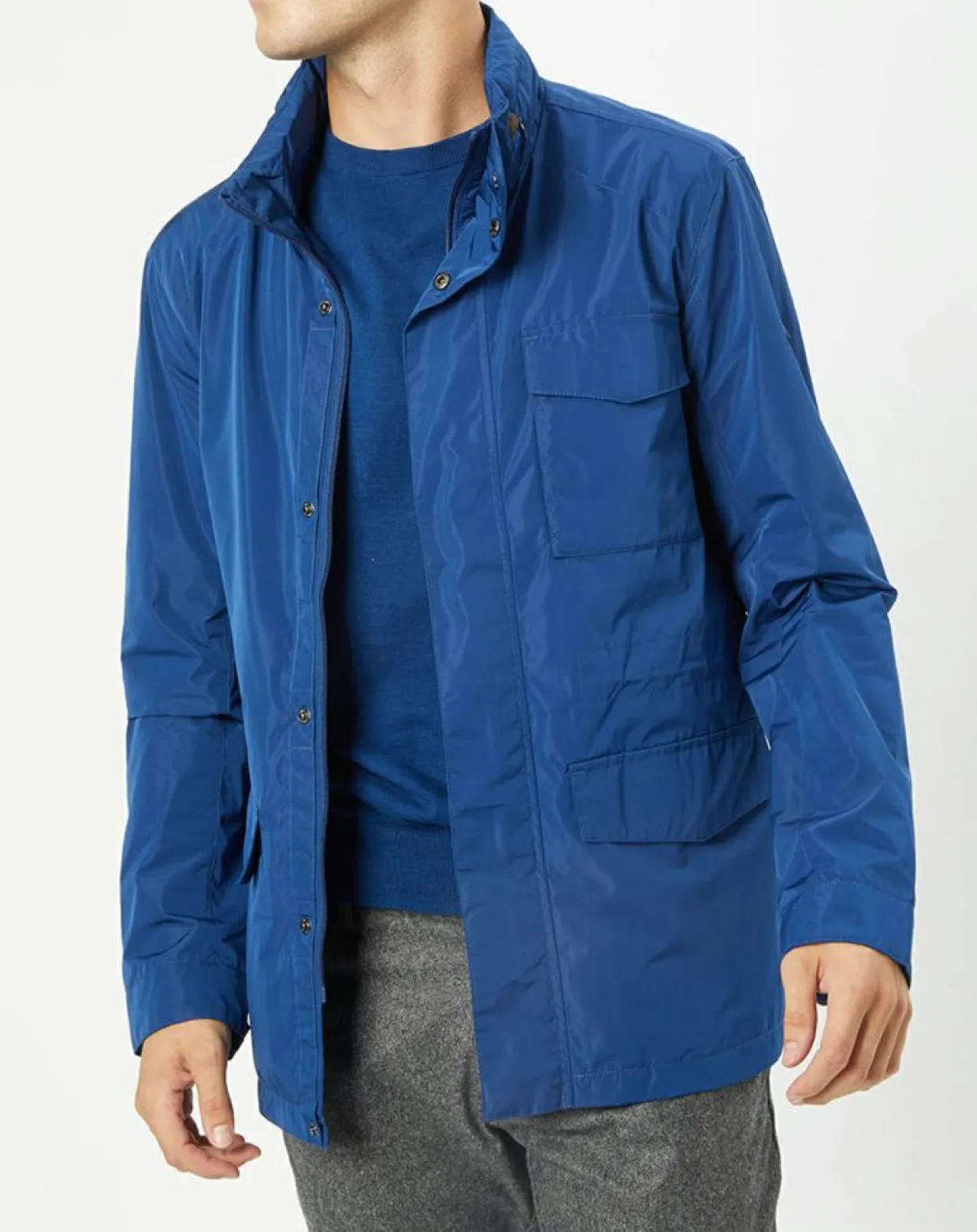 Parka légère bleue-Hackett London Clearance