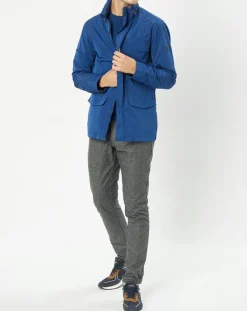 Parka légère bleue-Hackett London Clearance