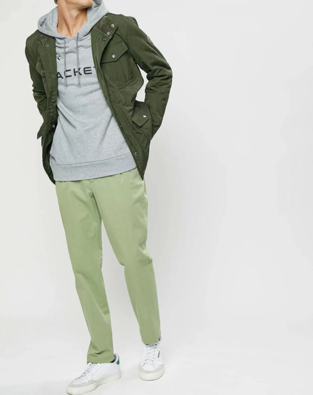 Homme Hackett London Manteaux^Parka légère Olborne kaki