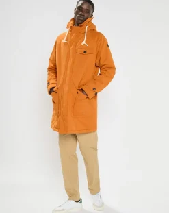 Homme Scotch & Soda Manteaux^Parka matelassée à capuche Sherpa orange