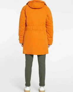 Homme Scotch & Soda Manteaux^Parka matelassée à capuche Sherpa orange