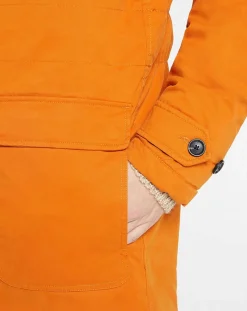 Homme Scotch & Soda Manteaux^Parka matelassée à capuche Sherpa orange