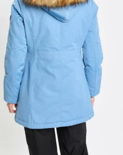 Femme Marc O'Polo Manteaux^Parka Thermor à capuche fausse fourrure bleue