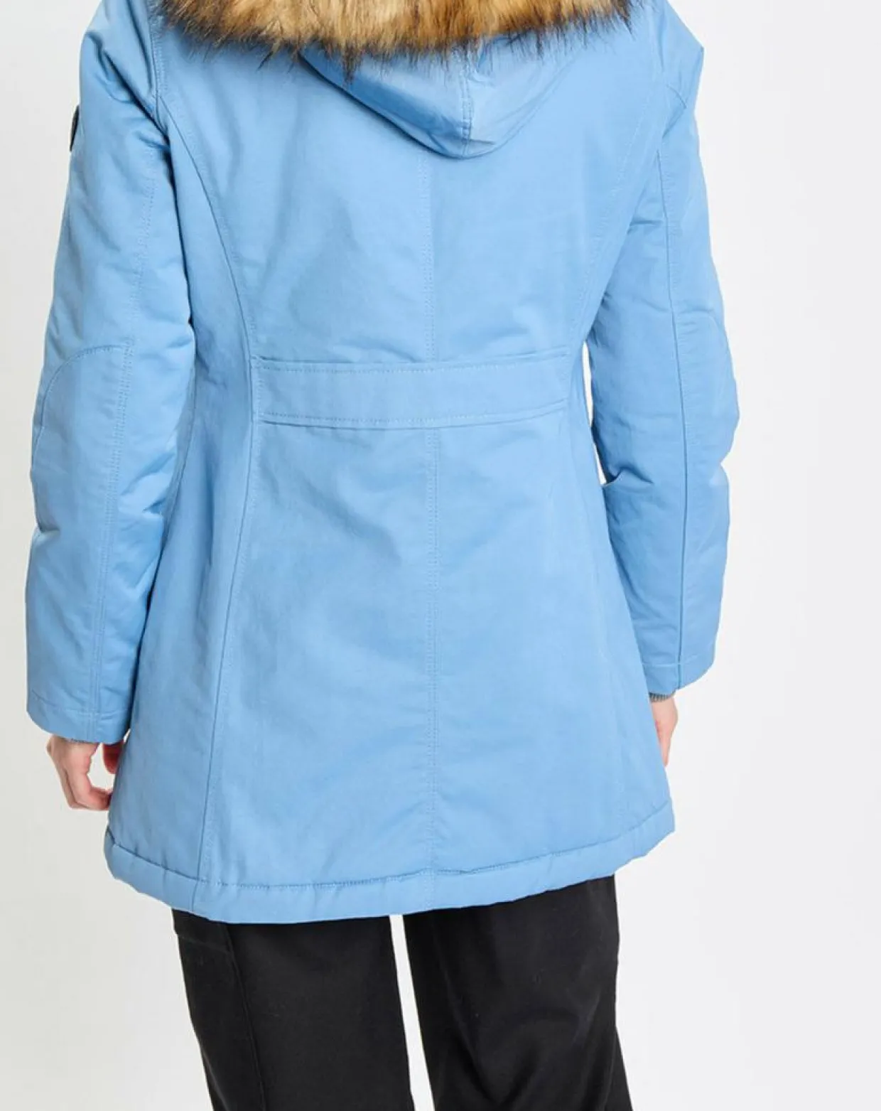 Femme Marc O'Polo Manteaux^Parka Thermor à capuche fausse fourrure bleue