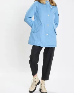 Femme Marc O'Polo Manteaux^Parka Thermor à capuche fausse fourrure bleue