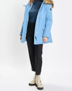 Femme Marc O'Polo Manteaux^Parka Thermor à capuche fausse fourrure bleue