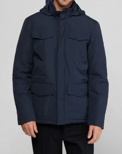 Homme Marc O'Polo Manteaux^Parka Thermor Field bleu marine