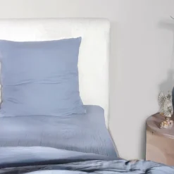 Parure de Couette 3 pcs 100% Gaze de Coton Lavé bleu givrée-Home Collection Hot