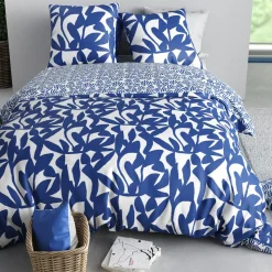 Parure de housse de couette Nereide bleue-Home Collection Hot
